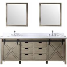 Bathroom Furnitures Lexora Marsyas Collection LM342284DHCSM34 84" Double Vanity