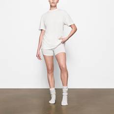 Skiing - Women Tops SKIMS Marble Boyfriend Oversized Stretch Jersey T-shirt - Marble