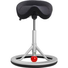 Justerbar højde Sadelstole på tilbud Backapp 2.0 Smart Nordic Wool/Red Ball/Black/Aluminum Gray Saddle Chair