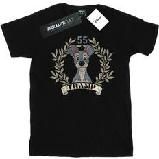 Disney Lady And The Tramp Tramp Since Cotton Boyfriend T-Shirt Black