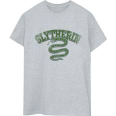 Kleding Harry Potter Slytherin Sport Emblem Boyfriend T-Shirt Grey