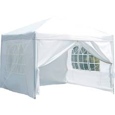 Garden Vida 2.5 2.5m White Pop Up Gazebo with Sides