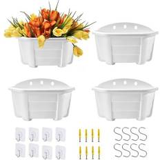 25cm 4 Pack Planters Retro Planters Flowers
