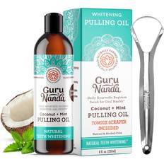 Coconut & Peppermint Pulling Oil with Tongue Scraper 237ml