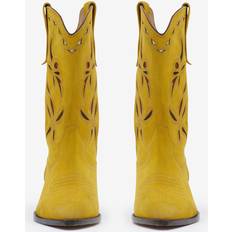 Isabel Marant Duerto suede ankle boots yellow