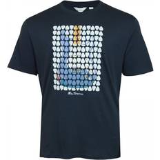 Ben Sherman 4XL T-shirts Ben Sherman Plus Plectrum Art T-Shirt Navy 3XL, Colour: Dar