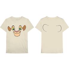 Natural - Unisex T-shirts Rocks-Off 2XL, Natural Lion King T Shirt Nala Face new Official Disney Mens Natural Cream