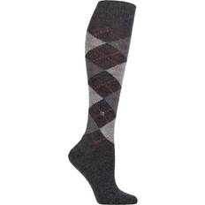 SockShop Sous-vêtements SockShop Burlington Whitby Extra Soft Argyle Knee High Socks - Charcoal