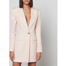 Balmain Long Dresses Balmain Wool blazer minidress pink