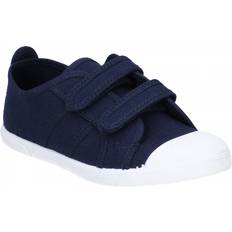 Flossy SASHA Junior Canvas Touch Fasten Trainers Navy: Small Kids