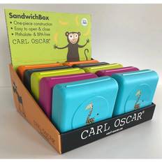 Sandwichboks 14.5 cm Turkis Giraf