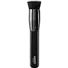 Makeup KIKO Milano Face 05 Round Foundation Brush Platt skärborste för flytande eller mousseprodukter, syntetiska fibrer