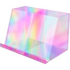 Pink Paper Storage & Desk Organizers iJoy iJoy Acrylic Desk Organizer and Pen Holder Iridescent