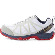 White Work Shoes Wolverine Amherst II CarbonMax Work Shoe White/Silver