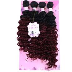 Deep Wave Bundles Synthetic Curly Hair Bundles Ombre