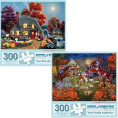Jigsaw Puzzles Bits and Pieces Value Set of Two 300 Piece Halloween Jigsaws