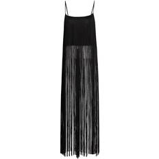 Polyamide Débardeurs Alexander Wang Fringe Tank Top - Black