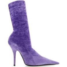 Balenciaga Boots Balenciaga Lilac Velvet Knife Ankle Boots Purple