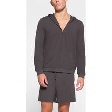 Gråa - Skidor Tröjor SKIMS Hoodie Jersey Lounge Zip Up - Ash