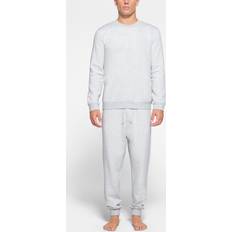 Men - Skiing Jumpers SKIMS Mens Crewneck Grey Fleece Lounge