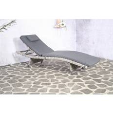 Rattan Sun Beds Garden & Outdoor Furniture Marlow Home Co Tinnin Reclining Sun Lounger