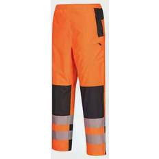 Work Clothes Portwest PW3 Warnschutz-Regenhose für Damen, orange schwarz