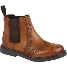 Roamers Leather Ankle Boots Tan