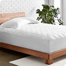 Textiles Bare Home Quilted Fitted Pad Mattress Cover White (203.2x99.1)