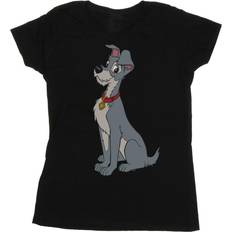 Bekleidung Disney Lady And The Tramp Spaghetti Heart Cotton T-Shirt Black