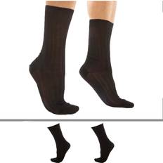2-Pack Lisle Socks Black