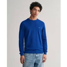 Gant Piqué Crew Neck Sweatshirt - Blauw