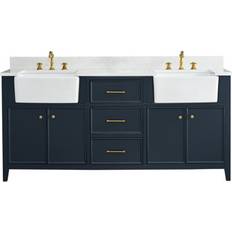 Silvy 72" Double Bathroom Vanity Set