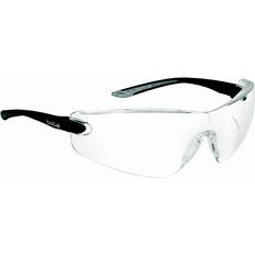 Bolle SAFETY Safety Glass: Anti-Fog & Scratch-Resistant, Clear Lenses, Frameless Black Frame Part #40037