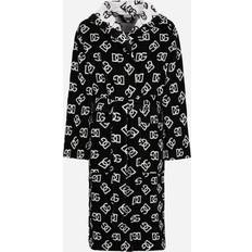 Men - Multicoloured Sleepwear Dolce & Gabbana Casa Bath Robe In Cotton Terry Jacquard Black