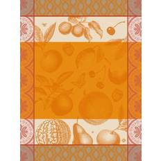 Orange Torchons de cuisine Jacquard Français 27417 Tea Arriere-Pays Kitchen Towel Orange