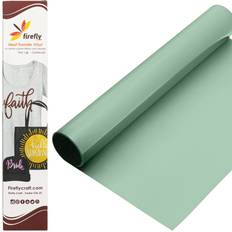 Firefly Craft Heat Transfer Vinyl Sheets Mint Green HTV Iron On Vinyl for Cricut, HTV Vinyl Sheets, Vinyl Iron On, Easy Cut & Weed, Compatible with Cricut & Silhouette Cameo 1 Sheet 12" x 20"