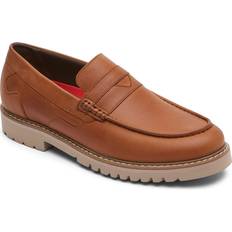 Rockport Maverick Wide Loafers Slip Ons Penny Shoes - Brown