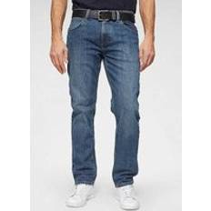 Elastaan/Lycra/Spandex Spijkerbroeken Wrangler Rechte Jeans - Bleu