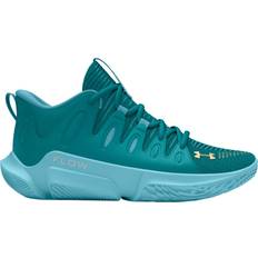 Under Armour Damen Sneakers Under Armour Flow Breakthru Basketballschuhe für Damen Circuit Teal Circuit Teal Metallisch Gold