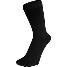 ToeToe Black Essential Mid-Calf Plain Socks One