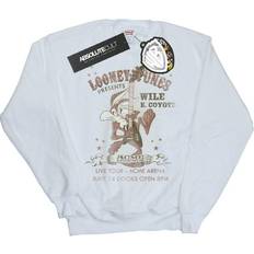 Vaatteet Looney Tunes Wile Coyote Guitar Sweatshirt White