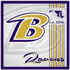 Album Design Baltimore Ravens Wood Sign 10 x 10 in