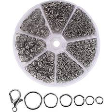 Mr. Pen Jump Rings Silver 1014 pcs 6 Sizes Jump Rings for Jewelry Making