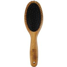 Bamboo Groom Dog Pin Brush Brown