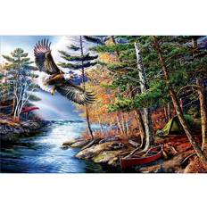 Gröna Diamond Paintings på rea Fiyo Diamant-Gemälde, Mosaik, Heimdekoration, ruhiger Wald und Fluss, Diamant-Mosaik, Kreuzstich