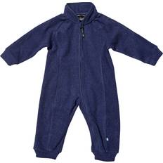 Recycled Materials Fleece Overalls Children's Clothing Isbjörn of Sweden Lynx Fleece Jumpsuit - Navy