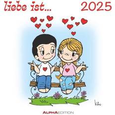 liebe ist... 2025 Postkarten-Kalender Kalender-mit-Postkarten