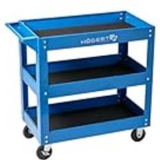 Högert Technik Högert Technik Werkstattwagen mit 3 Etagen Tragfähigkeit: 110 kg mit 4 Rädern aus PCV 3 Ebenen mit einer Fläche von 730 x 384 x 80 mm Werkzeugschränke