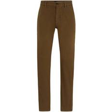 Brun - Cargobukser BOSS Slim Fit Chino - Satin