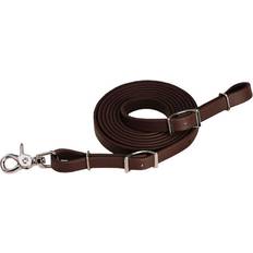 Reins Weaver Brahma Synthetic Roping Rein Brown